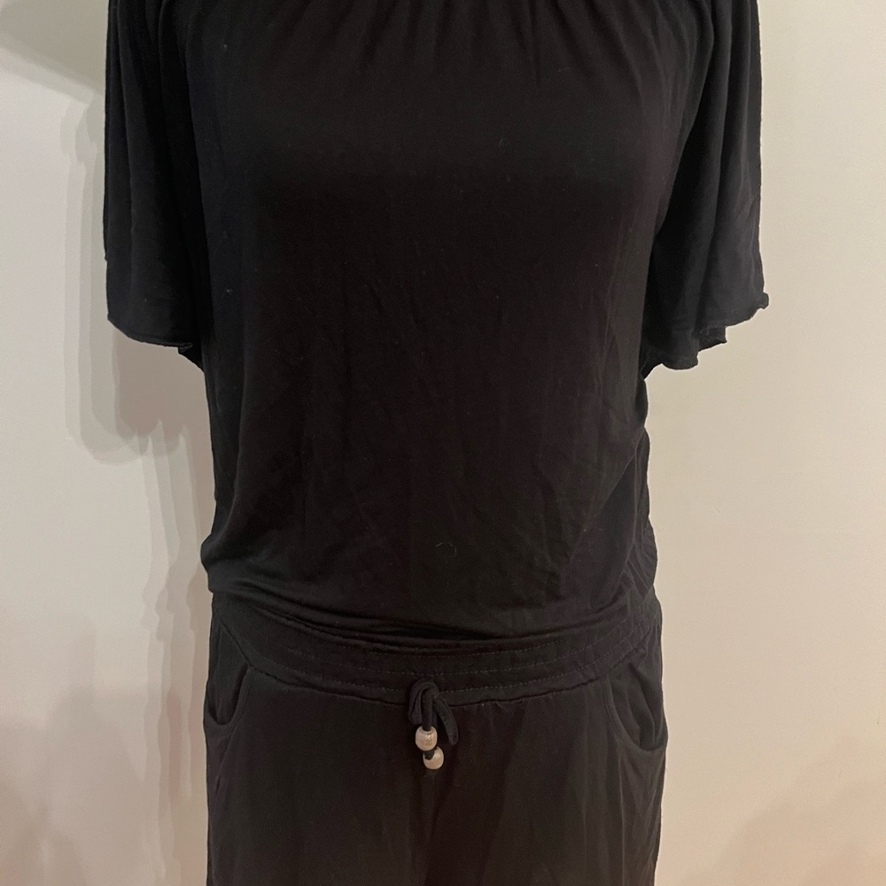 Lascana off the shoulder romper size small 4-6 black beachy boho resort wear - Picture 6 of 6